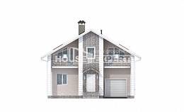 150-002-П Проект двухэтажного дома мансардой и гаражом, современный домик из арболита Жанаозен, House Expert
