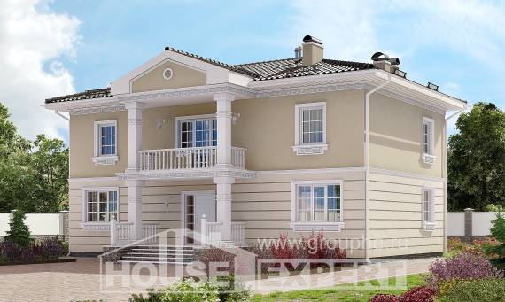 210-005-Л Проект двухэтажного дома, средний коттедж из газосиликатных блоков, Кызылорда