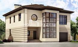 300-006-П Проект двухэтажного дома и гаражом, классический домик из кирпича, Усть-Каменогорск