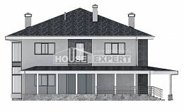 250-004-Л Проект двухэтажного дома, уютный загородный дом из бризолита Актобе, House Expert