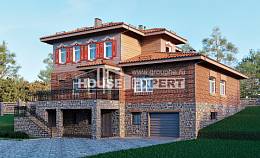 380-002-Л Проект трехэтажного дома и гаражом, красивый дом из кирпича Тараз, House Expert