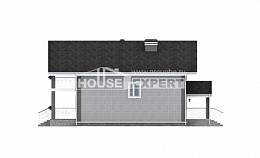 150-007-П Проект двухэтажного дома с мансардным этажом, бюджетный коттедж из твинблока, Павлодар