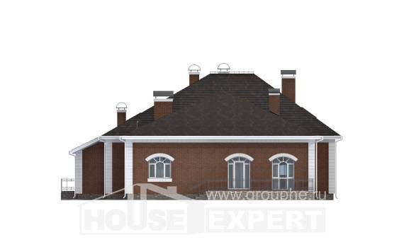 400-003-П Проект двухэтажного дома с мансардой, просторный домик из газобетона Рудный, House Expert