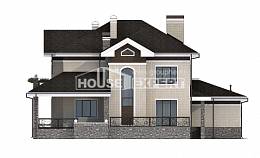 365-001-Л Проект трехэтажного дома, гараж, классический загородный дом из кирпича Рудный, House Expert