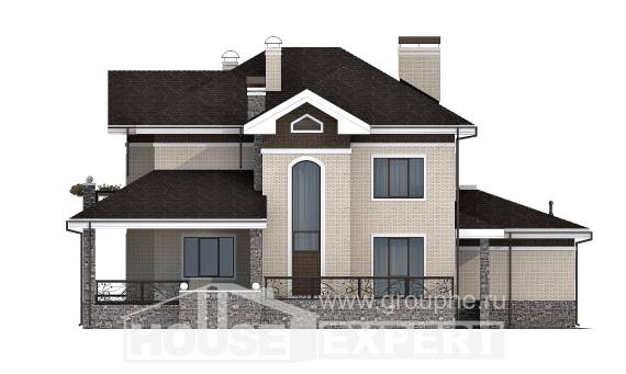 365-001-Л Проект двухэтажного дома, гараж, классический загородный дом из кирпича, House Expert