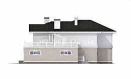 340-002-П Проект двухэтажного дома и гаражом, современный домик из кирпича Талдыкорган, House Expert