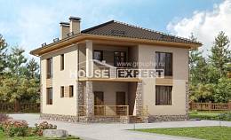 170-005-Л Проект двухэтажного дома, бюджетный загородный дом из керамзитобетонных блоков Кызылорда, House Expert