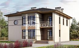 345-001-П Проект двухэтажного дома, просторный коттедж из поризованных блоков Павлодар, House Expert