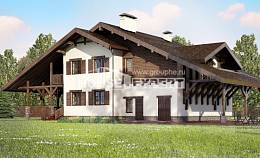 320-001-П Проект двухэтажного дома с мансардой и гаражом, огромный загородный дом из кирпича Усть-Каменогорск, House Expert