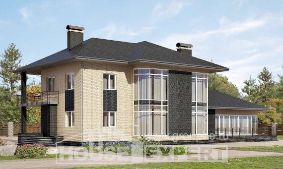 305-003-Л Проект двухэтажного дома, просторный дом из бризолита Шымкент, House Expert