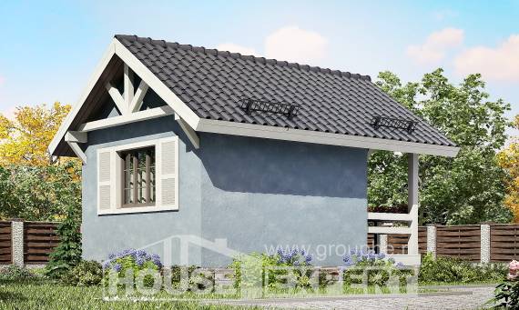 020-001-П Проект одноэтажного дома, экономичный загородный дом из бревен Кызылорда, House Expert