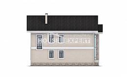 170-008-Л Проект двухэтажного дома, компактный загородный дом из арболита, House Expert