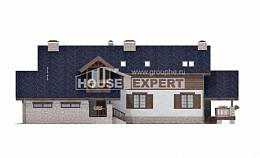280-003-Л Проект двухэтажного дома с мансардой, гараж, огромный домик из керамзитобетонных блоков Костанай, House Expert