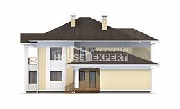 375-002-Л Проект двухэтажного дома, гараж, классический домик из кирпича Актобе, House Expert