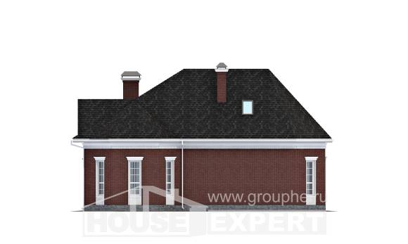 290-002-П Проект двухэтажного дома с мансардой, гараж, уютный загородный дом из керамзитобетонных блоков, Кокшетау