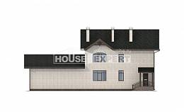 340-004-Л Проект двухэтажного дома, красивый загородный дом из газобетона Талдыкорган, House Expert