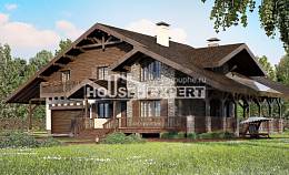 320-001-П Проект двухэтажного дома с мансардой и гаражом, современный домик из кирпича Шымкент, House Expert