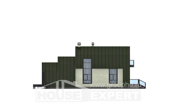 060-006-Л Проект двухэтажного дома с мансардой, дешевый дом из твинблока Туркестан, House Expert