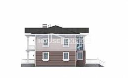 210-005-П Проект двухэтажного дома, уютный загородный дом из газобетона Уральск, House Expert