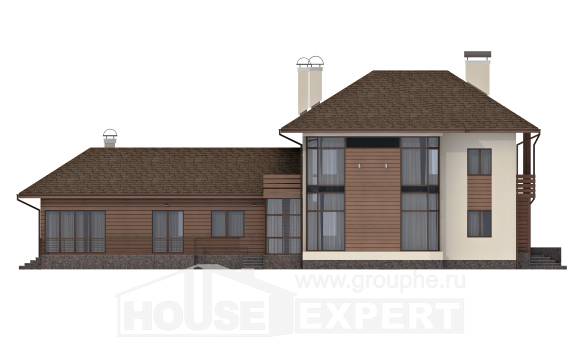 300-001-П Проект двухэтажного дома, красивый коттедж из кирпича Павлодар, House Expert