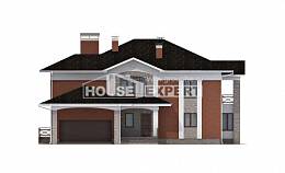 400-002-Л Проект двухэтажного дома, гараж, современный домик из кирпича, Уральск