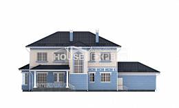 285-003-Л Проект двухэтажного дома, гараж, современный дом из кирпича Актобе, House Expert