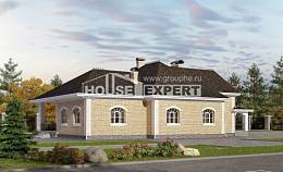 290-001-П Проект двухэтажного дома мансардный этаж, гараж, огромный загородный дом из кирпича Уральск, House Expert