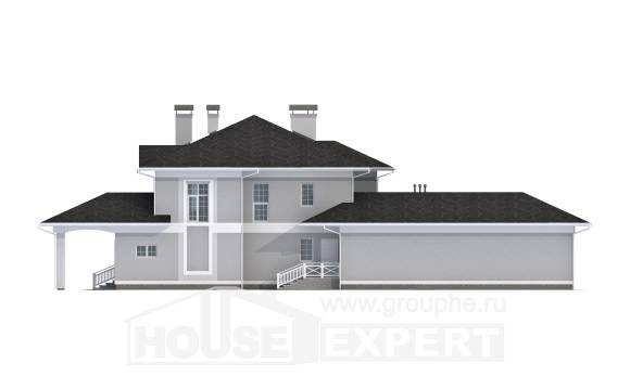 360-001-П Проект двухэтажного дома, гараж, большой загородный дом из кирпича Костанай, House Expert
