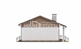 080-004-Л Проект одноэтажного дома, уютный домик из арболита, House Expert