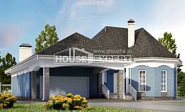180-007-Л Проект двухэтажного дома с мансардой, гараж, уютный загородный дом из пеноблока Семей, House Expert