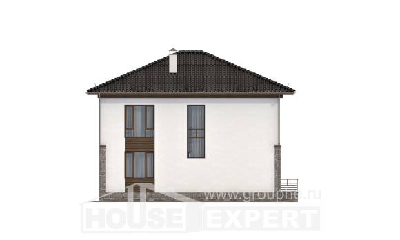 170-005-П Проект двухэтажного дома, доступный домик из арболита, Атырау