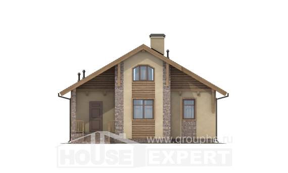 080-002-П Проект одноэтажного дома, бюджетный загородный дом из бризолита Тараз, House Expert