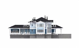 620-001-П Проект трехэтажного дома и гаражом, классический загородный дом из арболита Экибастуз, House Expert