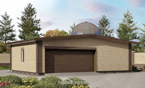 075-001-Л Проект гаража из кирпича Талдыкорган | Проекты домов от House Expert