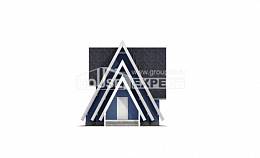 100-002-П Проект двухэтажного дома мансардой, экономичный коттедж из дерева Павлодар, House Expert