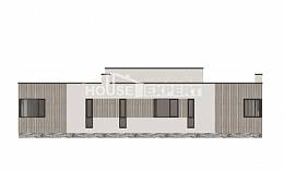 175-001-Л Проект одноэтажного дома, простой дом из газосиликатных блоков, Жанаозен