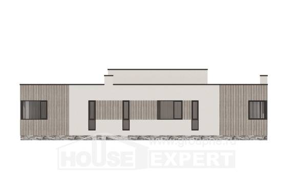 175-001-Л Проект одноэтажного дома, классический коттедж из газобетона, Уральск