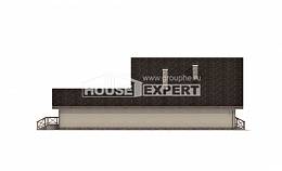 265-001-Л Проект двухэтажного дома мансардный этаж и гаражом, классический домик из твинблока, House Expert