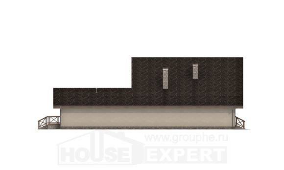 265-001-Л Проект двухэтажного дома с мансардным этажом, гараж, просторный домик из твинблока Кызылорда, House Expert