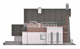 270-003-Л Проект двухэтажного дома мансардный этаж и гаражом, современный домик из арболита Уральск, House Expert