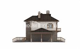 155-006-Л Проект двухэтажного дома и гаражом, доступный коттедж из поризованных блоков Караганда, House Expert