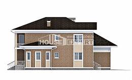 335-002-П Проект двухэтажного дома, гараж, большой коттедж из кирпича, Алма-Ата