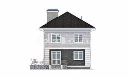 090-003-П Проект двухэтажного дома, современный загородный дом из арболита Караганда, House Expert