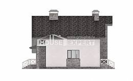 180-017-Л Проект двухэтажного дома мансардный этаж и гаражом, средний домик из блока Костанай, House Expert