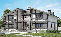 280-002-П Проект двухэтажного дома с мансардным этажом, бюджетный загородный дом из кирпича, Караганда