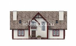 300-008-Л Проект двухэтажного дома с мансардой, гараж, уютный дом из арболита, Нур-Султан