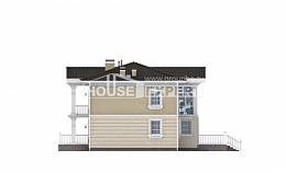 210-005-Л Проект двухэтажного дома, простой коттедж из бризолита, Семей