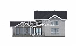 340-004-П Проект двухэтажного дома, просторный загородный дом из керамзитобетонных блоков Темиртау, House Expert