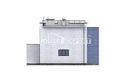 180-012-Л Проект двухэтажного дома и гаражом, простой коттедж из кирпича, Актау