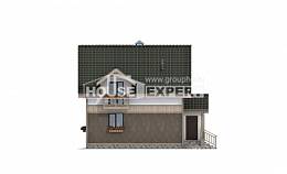 105-001-Л Проект двухэтажного дома с мансардой, современный загородный дом из керамзитобетонных блоков Рудный, House Expert